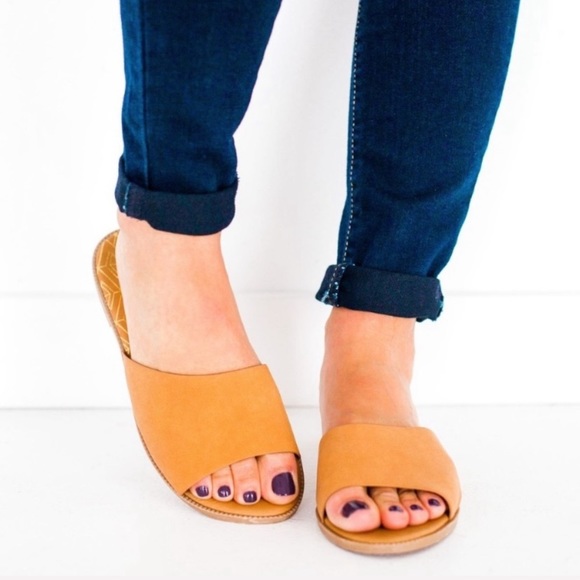 Tan Slide Sandals - Picture 8 of 8